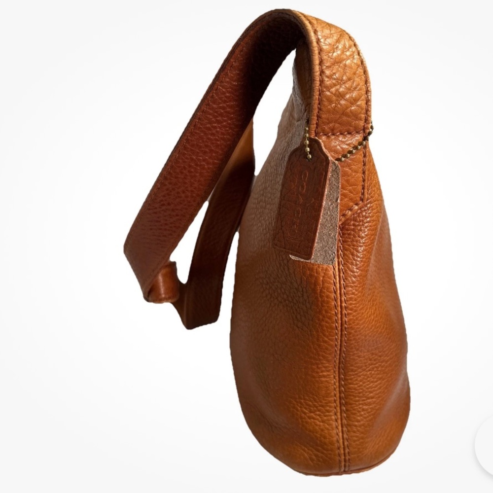 Authentic COACH Shoulder / Cross Body Bag in Pebbled Leather 4907 Brown Vntg. - Picture 6 of 15